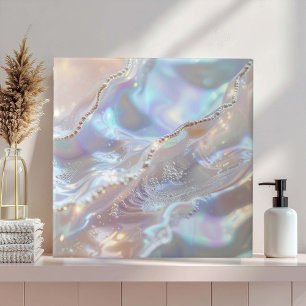 Iridescent Mother of Pearl Abstract ID1173b Ceramic Tile