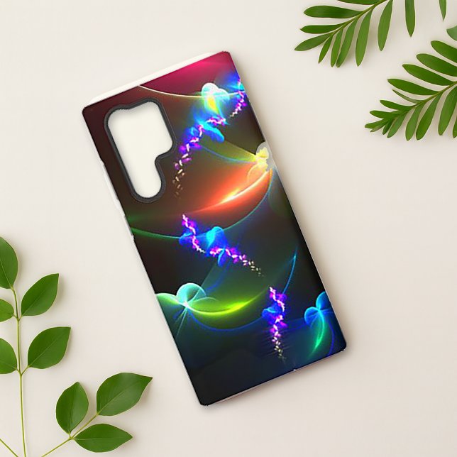 Iridescent Neon Fractal Wing Art  Samsung Galaxy Case (Creator Uploaded)