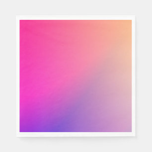Iridescent Neon Hot Pink Photography Rainbow Cool Napkins