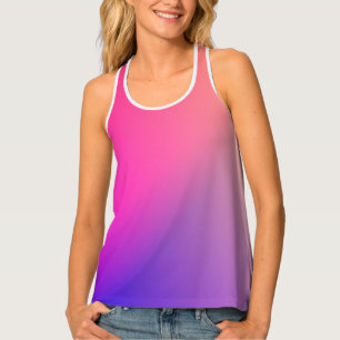 Iridescent Neon Hot Pink Photography Rainbow Cool Tank Top