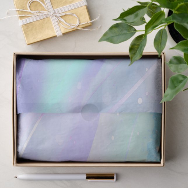 Iridescent Ocean Wave Pattern ID1144 Tissue Paper (Gift)