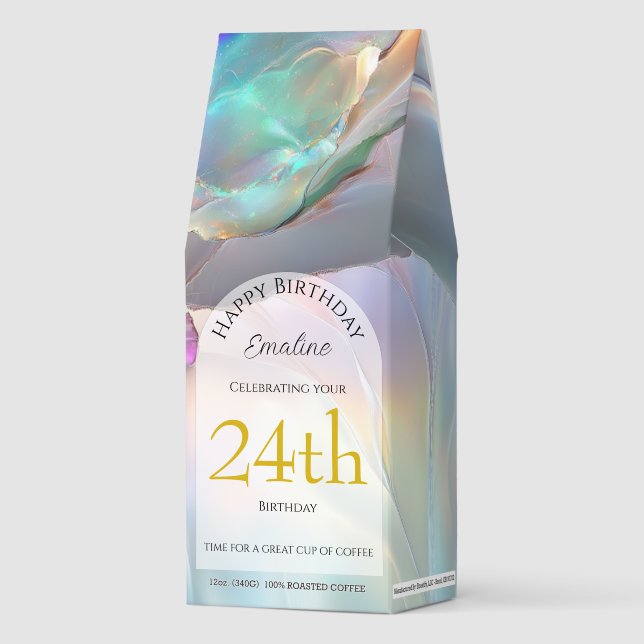 Iridescent Opal Gemstone Roasted Coffee (Front)