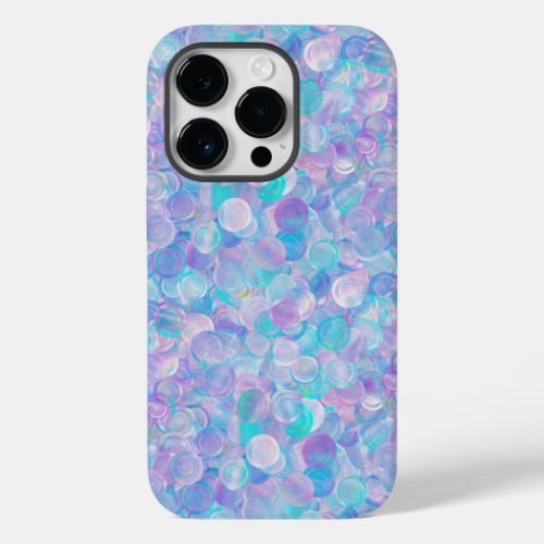 Iridescent Opal Glass Cabochons Case_Mate iPhone 14 Pro Case
