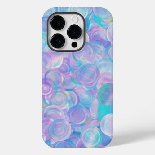 Iridescent Opal Glass Cabochons Case_Mate iPhone 14 Pro Case