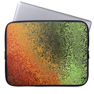 Iridescent Orange & Green Laptop Sleeve