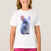 Iridescent Pastel Watercolor Galaxy Chinchilla Kid