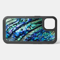 Iridescent Abalone Shell Floral Custom Lighter Case