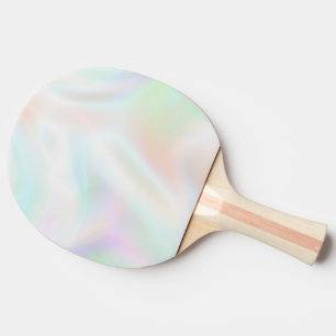 Iridescent Pearl Opal Rainbow Ping Pong Paddle
