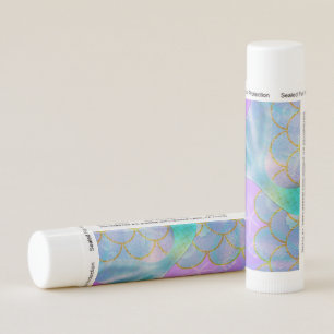 Iridescent Pearl Shimmer Mermaid Birthday Party Lip Balm