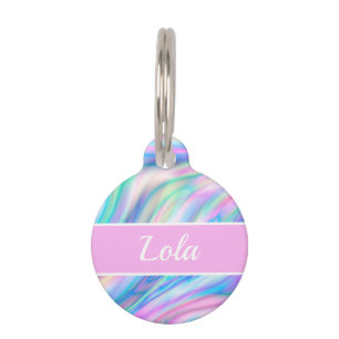 Iridescent pet ID tag