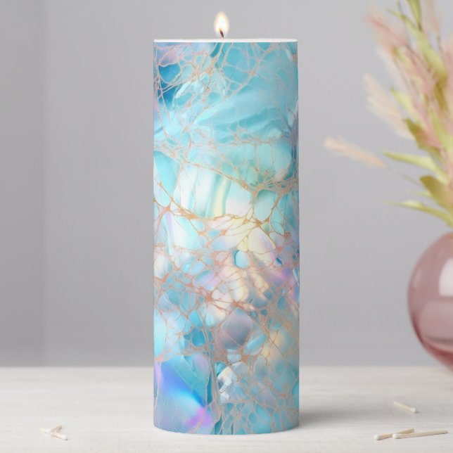 Iridescent Pillar Candle (In Situ)