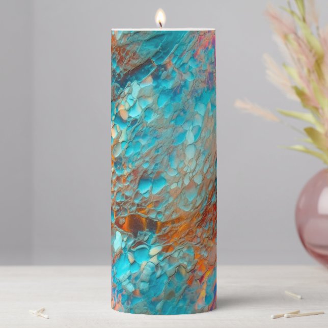 Iridescent Pillar Candle (In Situ)