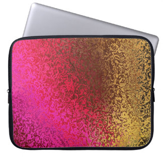 Iridescent Pink & Gold Laptop Sleeve
