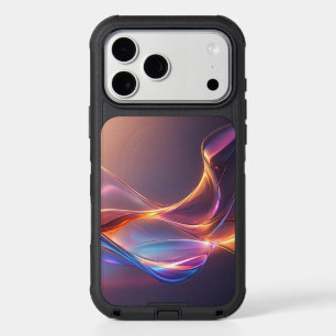 Iridescent Pink Modern Fluid Wave iPhone 17 Pro Max Case