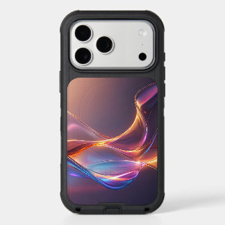 Iridescent Pink Modern Fluid Wave iPhone 17 Pro Max Case