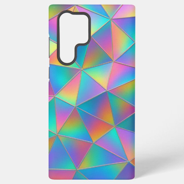Iridescent Polygon Samsung Galaxy Case (Back)