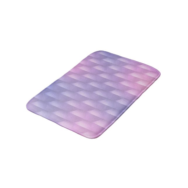 Iridescent Purple and Pink  Bath Mat (Angled)