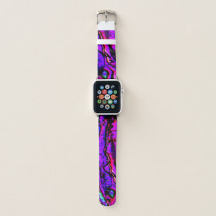 Iridescent Purple Pink Blue Marbled Beautiful Apple Watch Band
