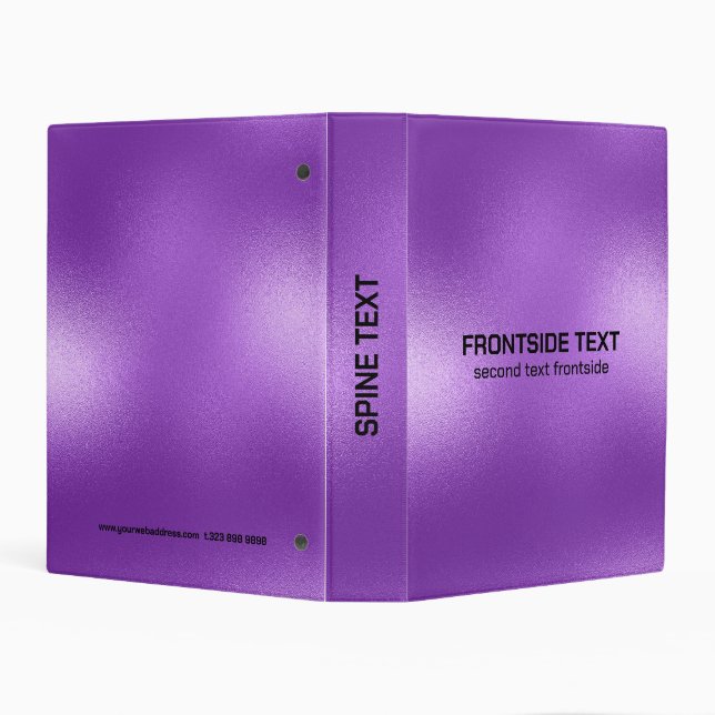 Iridescent Purple Texture Mini Binder (Background)