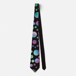 Iridescent Rainbow Circles Neck Tie