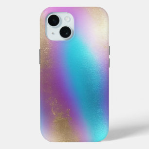 Iridescent Rainbow Glam Scrapbook Paper iPhone 15 Case