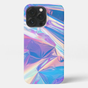 Iridescent Rainbow Metallic Pastel Pink, Aqua iPhone 13 Pro Case