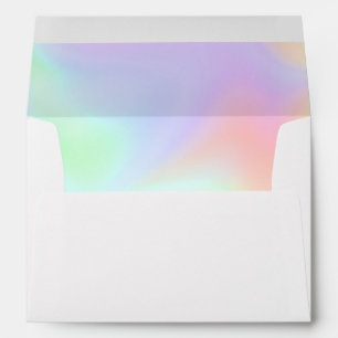 Iridescent Rainbow Tie Dye Envelope