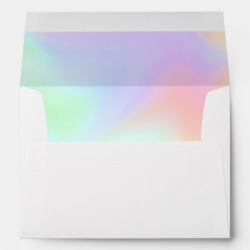 Iridescent Rainbow Tie Dye  Envelope