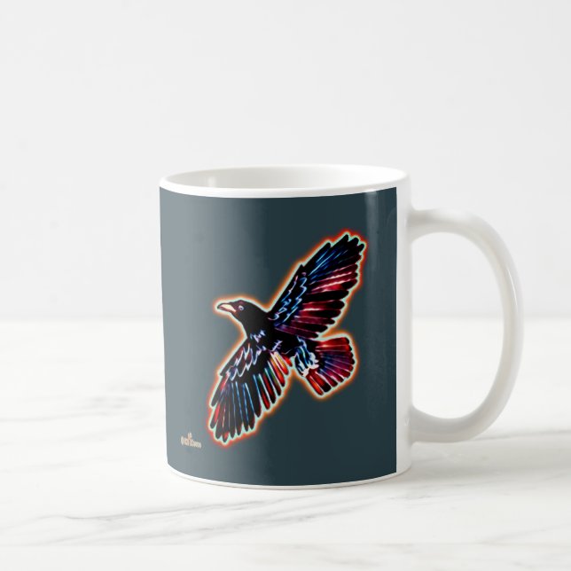 Iridescent Raven Coffee Mug (Right)