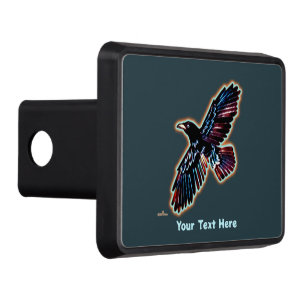 Iridescent Raven Hitch Cover