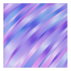 Iridescent Ribbons Acrylic Wall Art