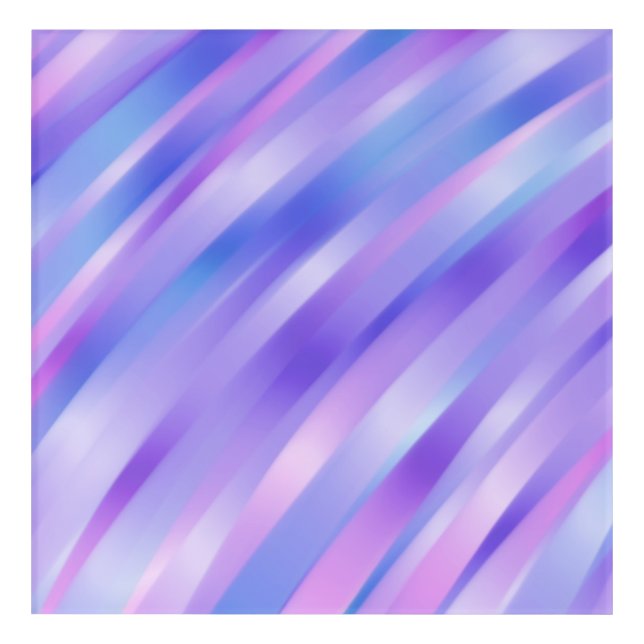 Iridescent Ribbons Acrylic Wall Art (Front)