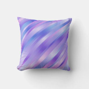 Iridescent Ribbons Throw Pillow