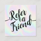 Iridescent Script Calligraphy Referral (Front)