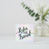 Iridescent Script Calligraphy Referral (Standing Front)
