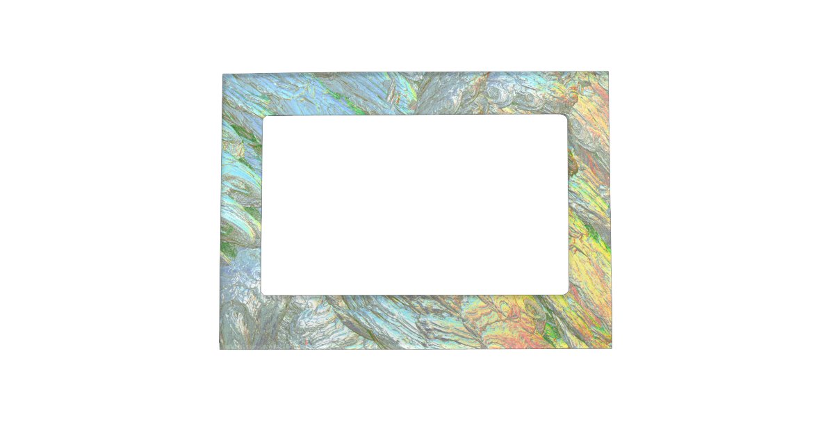 Iridescent Shell colors Frame Zazzle