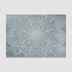 Iridescent Shimmer Mandala Boho Chic Tissue Paper