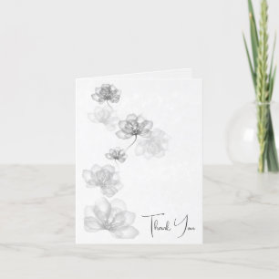 Iridescent Silver Flowers For Sympathy Thank You