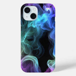 Iridescent Smoke On Black iPhone 15 Case