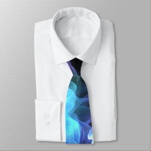 Iridescent Smoke On Black Neck Tie