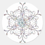 Iridescent Snowflake Stickers