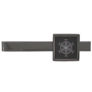 Iridescent Snowflake Tie Bar