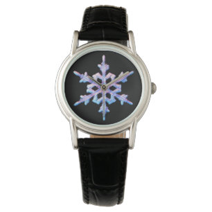 Iridescent snowflake watch