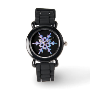 Iridescent snowflake watch
