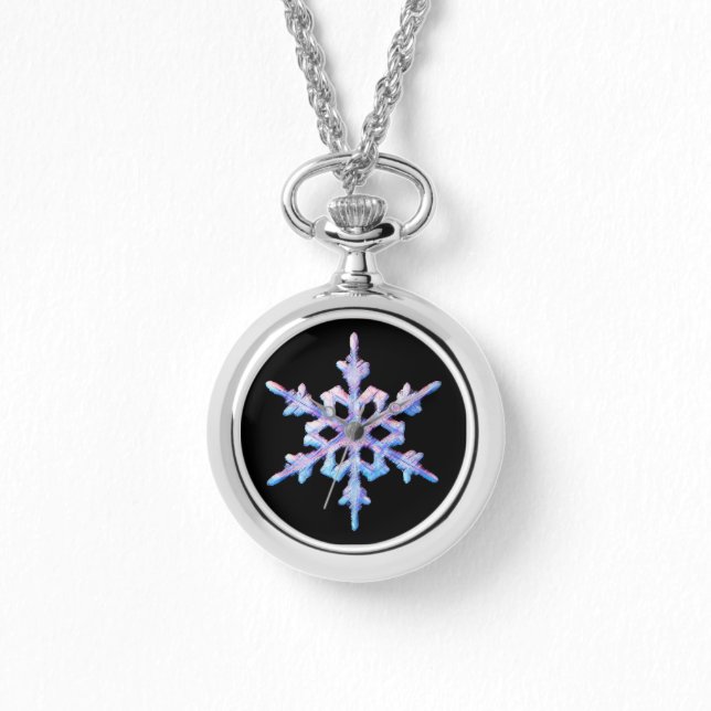 Iridescent snowflake watch (Front)