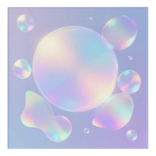 Iridescent Soap Bubble Dream Acrylic Print
