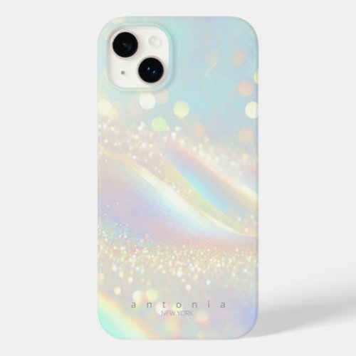 Iridescent Sparkles Glitter Gold Case_Mate iPhone 14 Plus Case