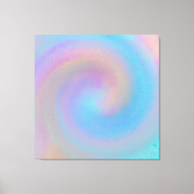 Iridescent Spiral Canvas Print (Front)