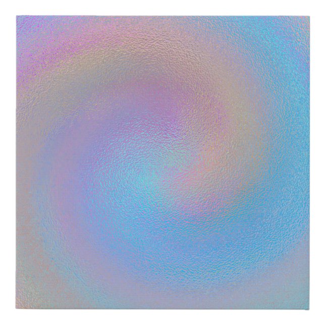 Iridescent Spiral Faux Canvas Print (Front)