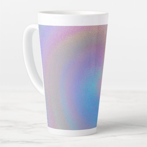 Iridescent Spiral Latte Mug